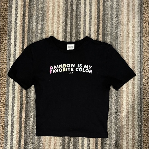 VS PINK crop baby tee - Picture 1 of 2